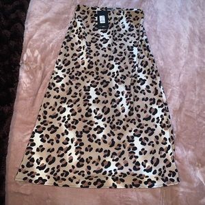 Fashion Nova Leopard Print Skirt